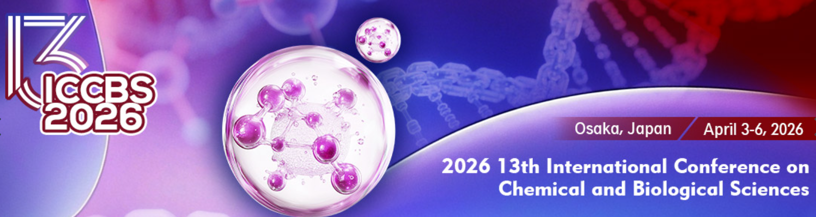 2026年第13届化学与生物科学国际会议