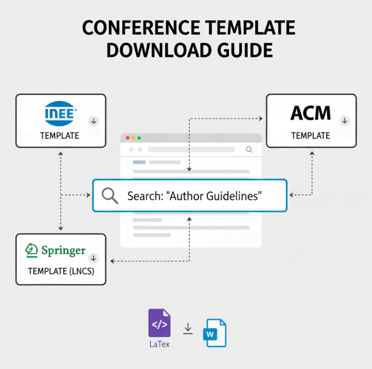 会议论文模板下载 (IEEE/ACM/Springer) 与选择指南