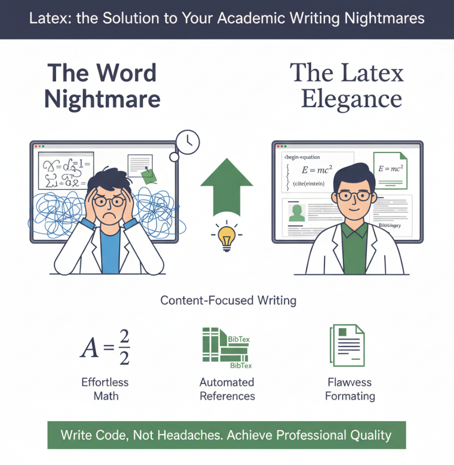 告别Word排版噩梦：一份专为理工科学生打造的LaTeX入门指南
