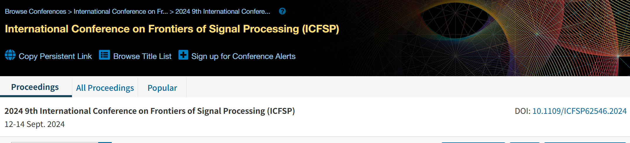 2026年第十一届信号处理前沿国际会议