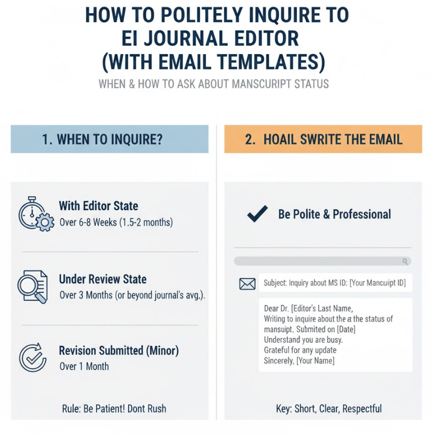 如何礼貌地向 EI 期刊编辑催稿 (附中英文催稿信模板)