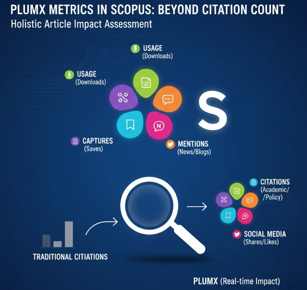 如何使用 Scopus 的 "PlumX Metrics" 评估论文影响力?(超越引文数)