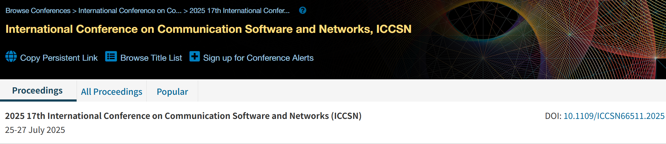 2026年第十八届通信软件和网络国际会议