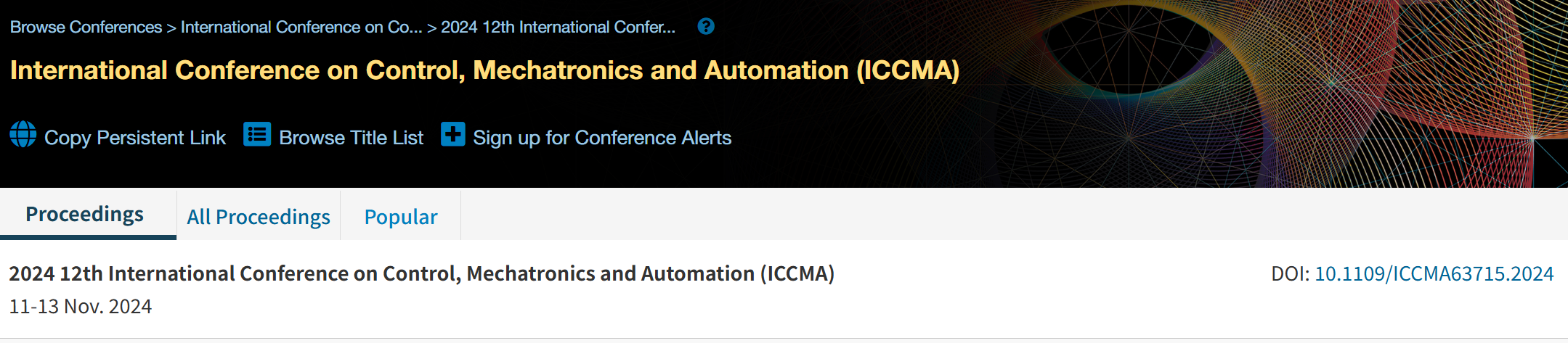 2026年第十四届控制、机电一体化和自动化国际会议