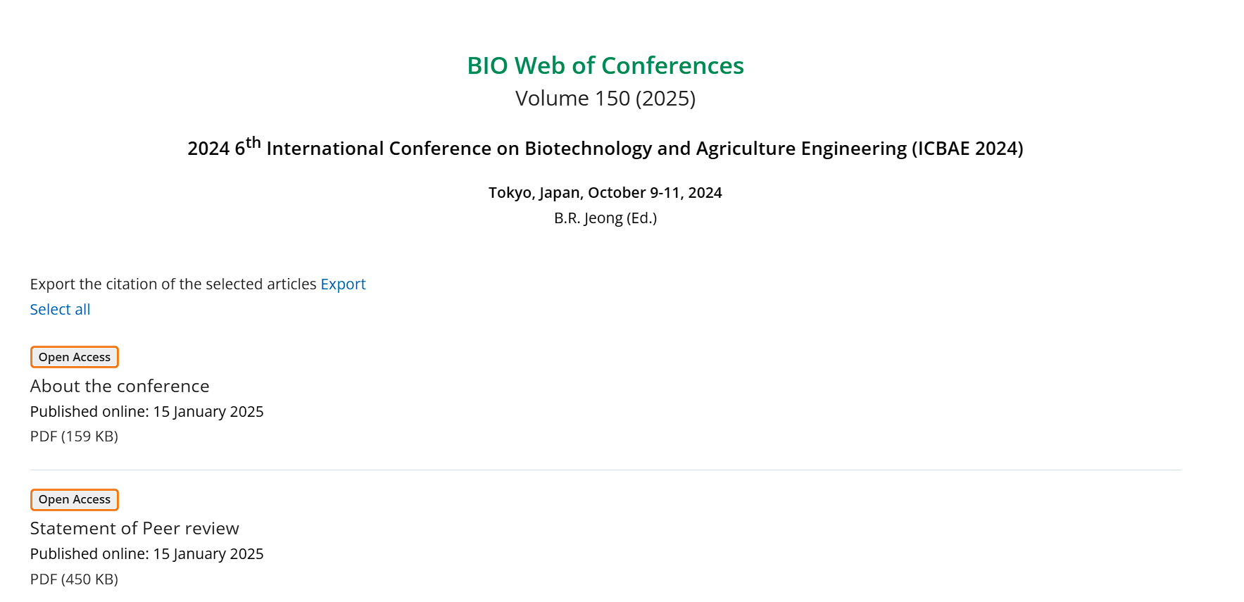 2026年第七届生物技术与农业工程国际会议