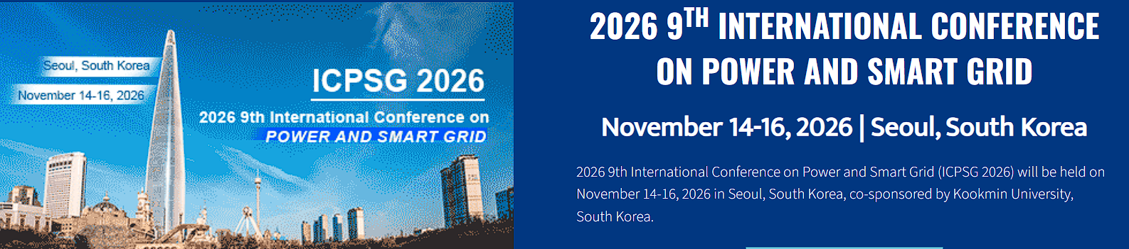 2026年第九届电力与智能电网国际会议