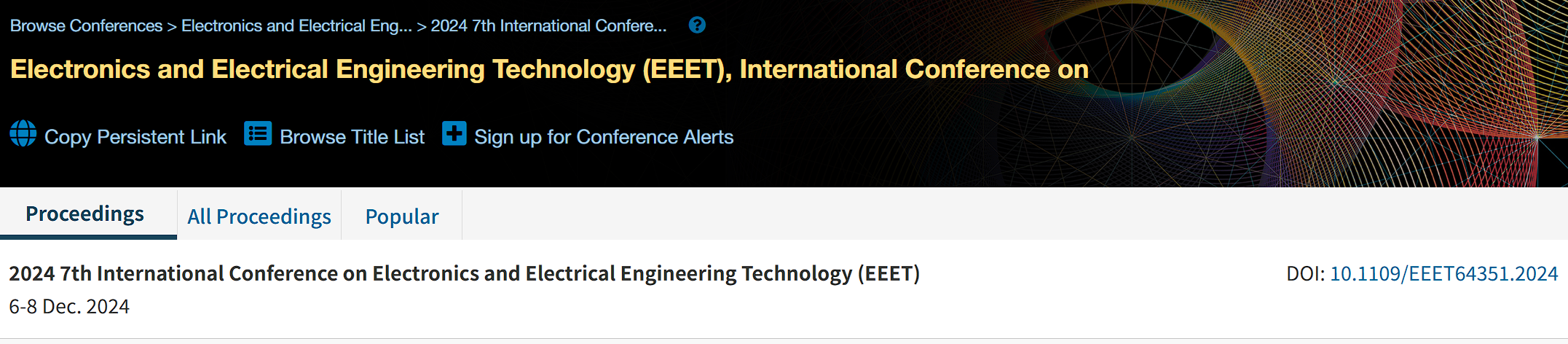 2026年第九届电子与电气工程技术国际会议