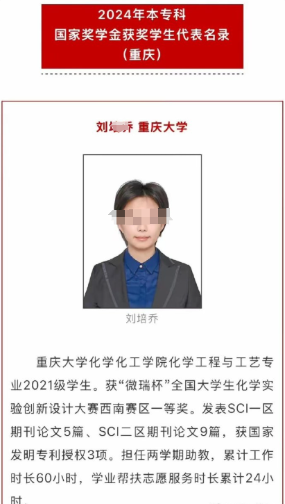 重庆大学本科生发14篇高质量SCI（1区5篇、2区9篇）引热议！校方回应