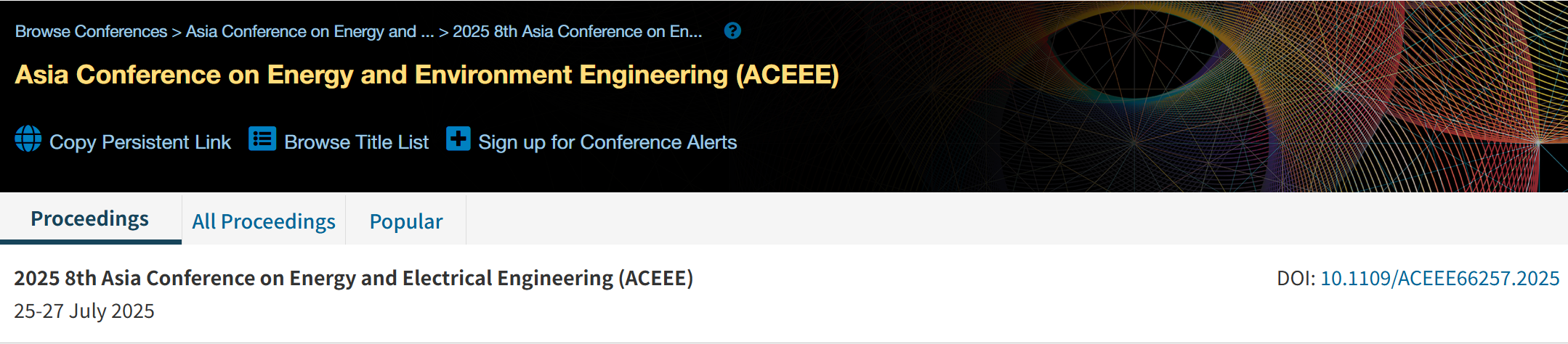 2026年第九届亚洲能源和电气工程会议