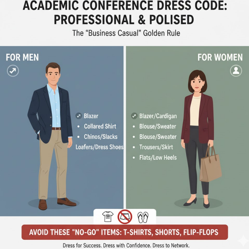 参加学术会议，我应该穿什么？男女着装建议