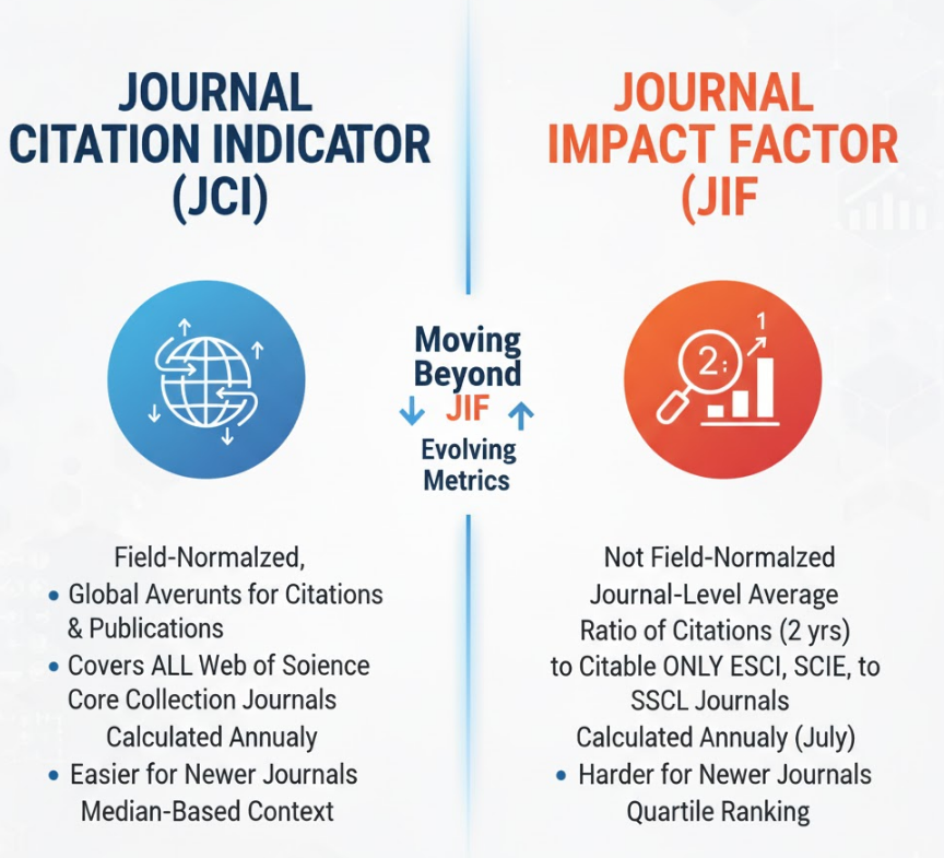 什么是 SCI 期刊的 JCI (Journal Citation Indicator)?它与 JIF (影响因子) 有何不同?