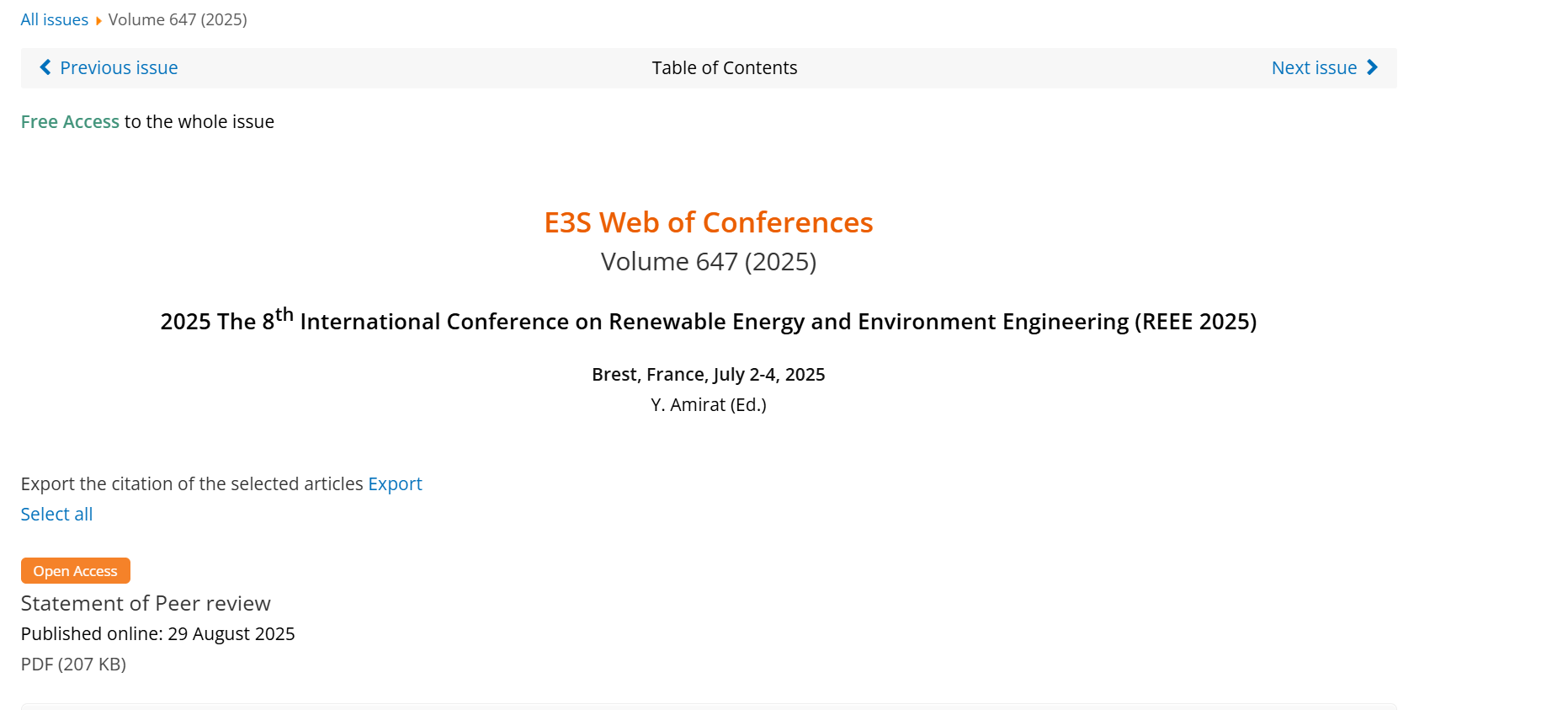 2026年第九届可再生能源与环境工程国际会议