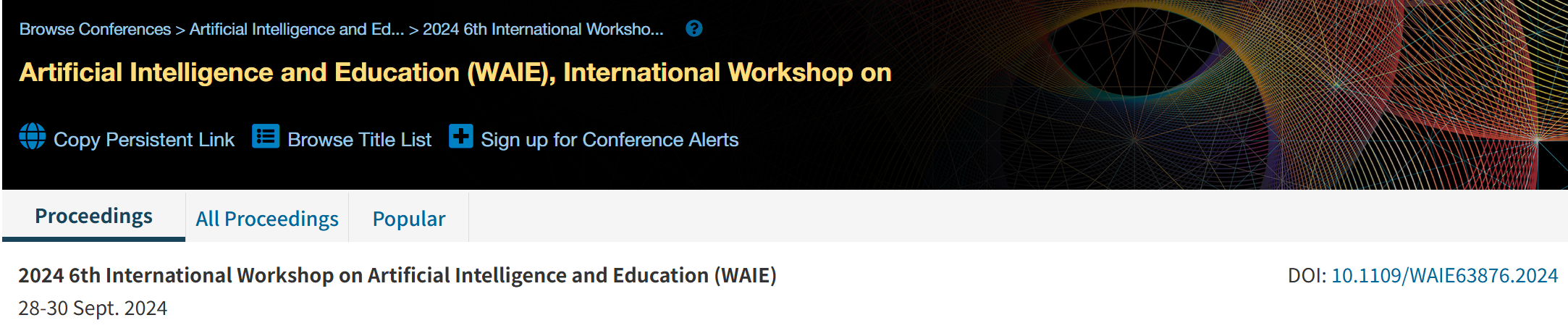 2026年第八届人工智能与教育国际研讨会