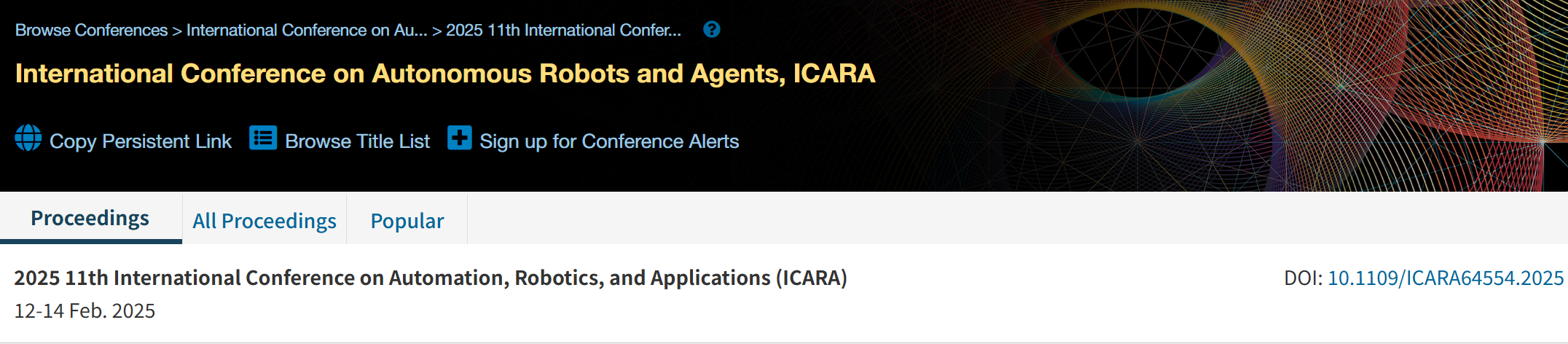 2026年第十二届自动化、机器人与应用国际会议