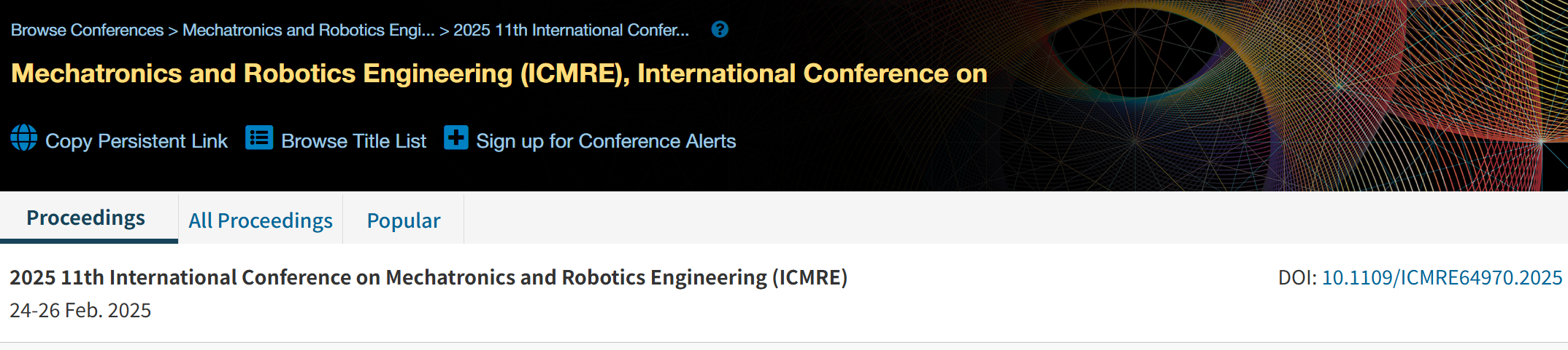 2026年第十二届机电工程与机器人国际会议