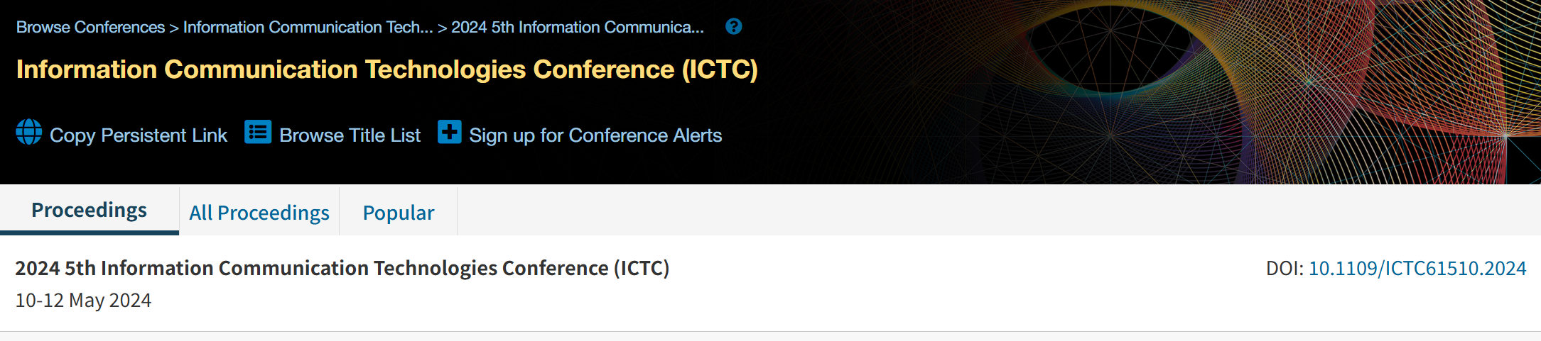 2026年第七届信息通信技术会议