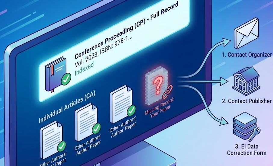 EI 会议论文只检索了封面和目录页怎么办？（漏检补救指南）