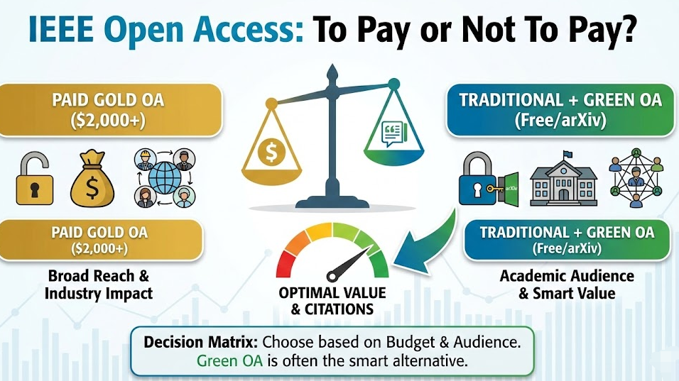 IEEE 论文 Open Access (OA) 值得买吗?OA 选项性价比与免费替代方案分析