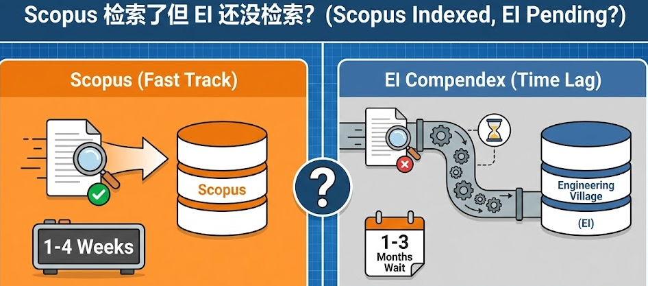 论文被 Scopus 检索了但 EI 还没检索怎么办？