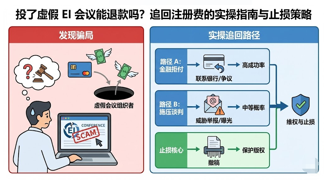 投了虚假 EI 会议能退款吗？追回注册费的实操指南与止损策略