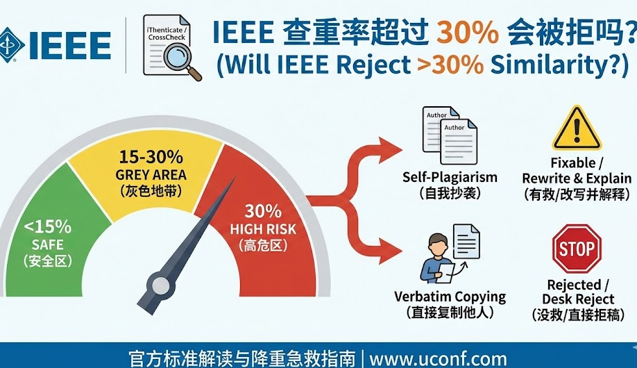IEEE 查重率超过 30% 会被拒吗？官方阈值解读与降重指南