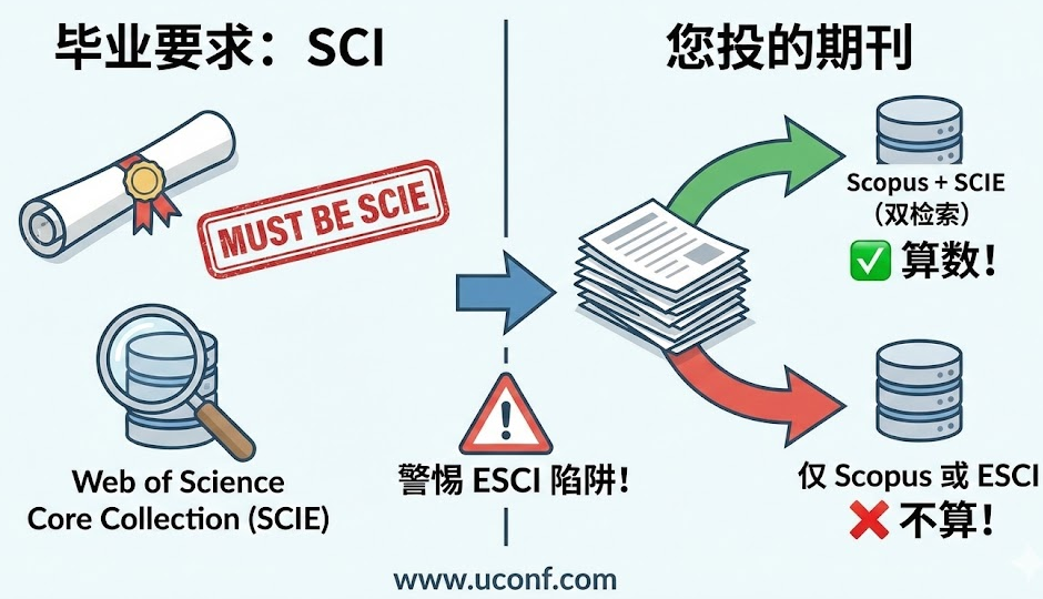 毕业要求 SCI，投 Scopus 期刊算数吗？双检索判定与学位审核避坑指南