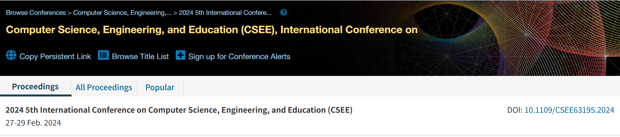 2026年第七届计算机科学、工程与教育国际会议