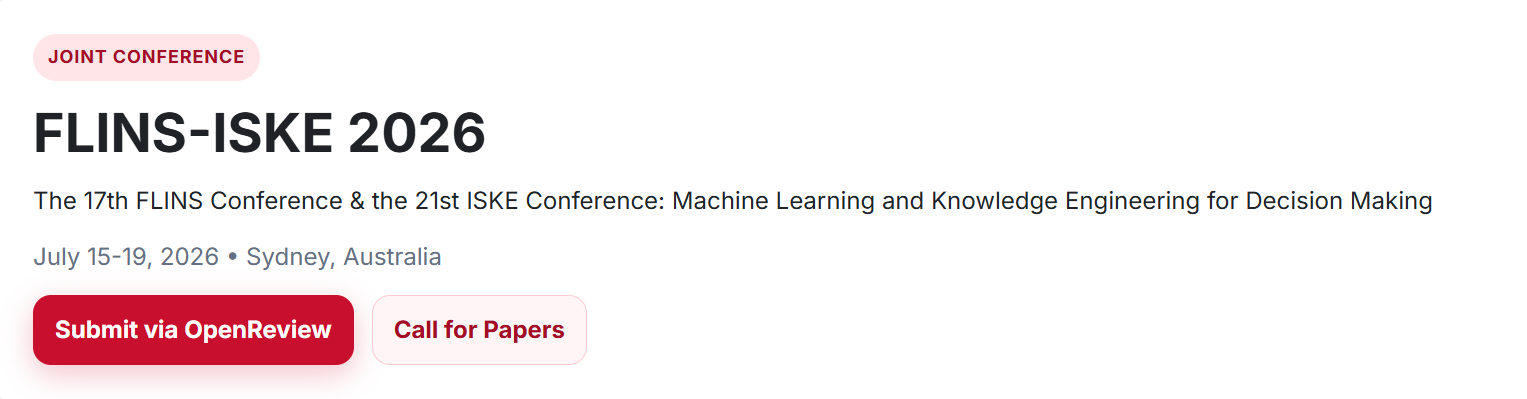 第17届核科学中的模糊逻辑和智能技术会议 & 第21届智能系统与知识工程国际会议