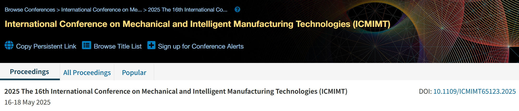 2026年第十七届机械与智能制造技术国际会议