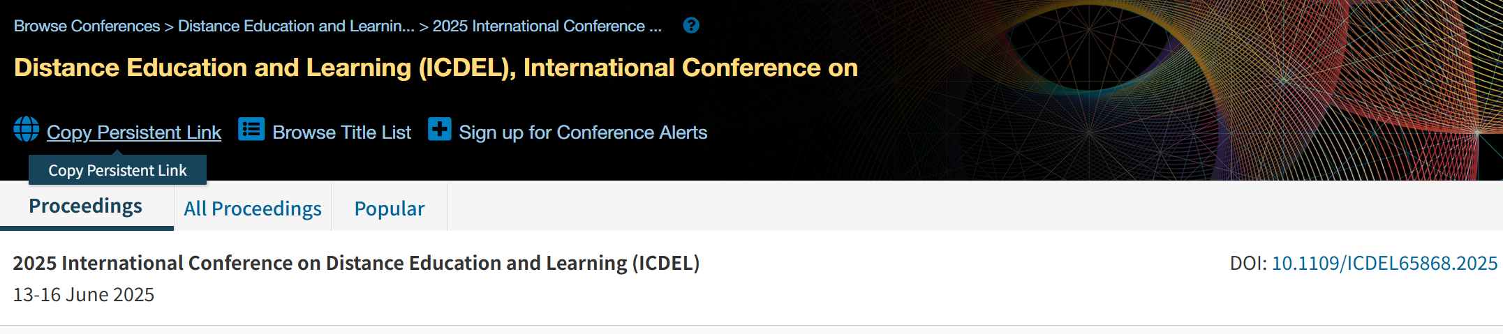 2026年第十一届远程教育与学习国际会议