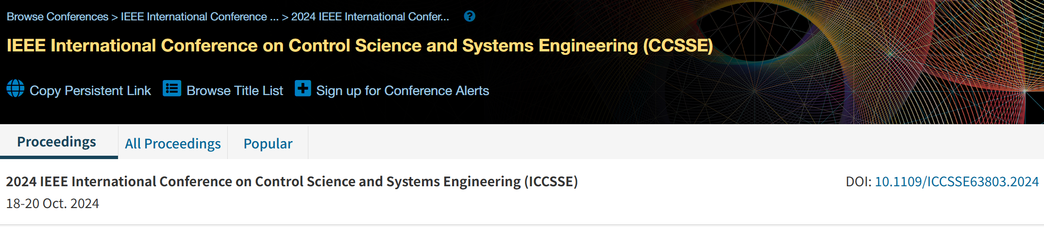 2026年IEEE第十二届控制科学与系统工程国际会议
