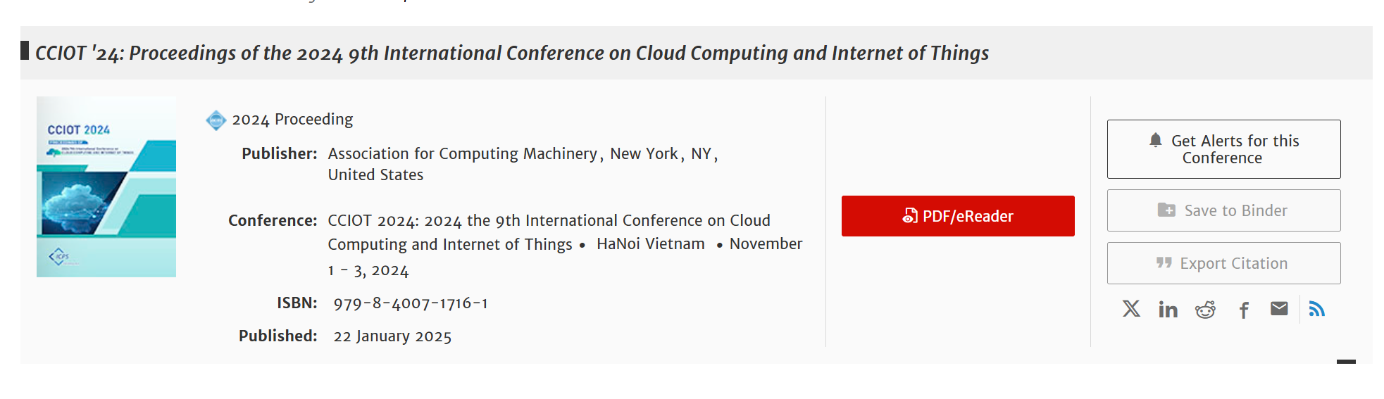 2026年第十一届云计算与物联网国际会议