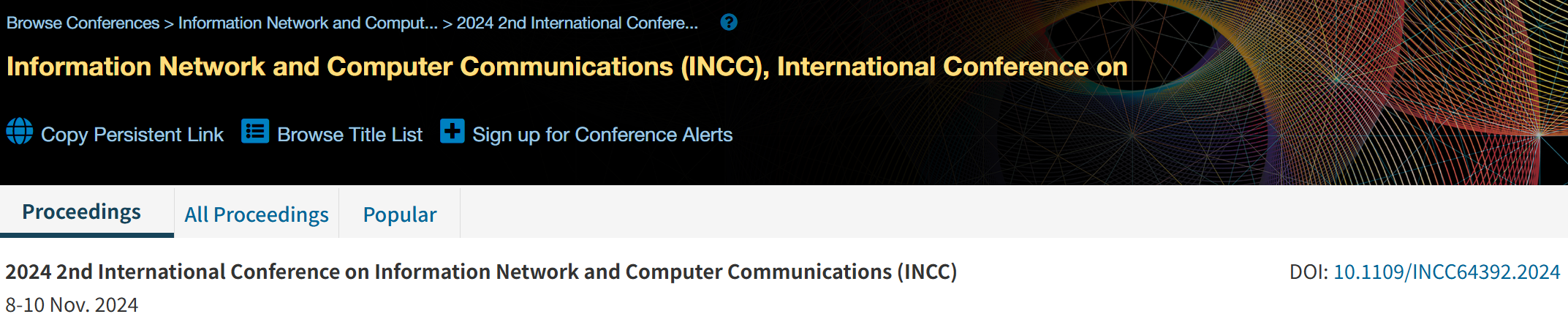 2026年第四届信息网络与计算机通信国际会议