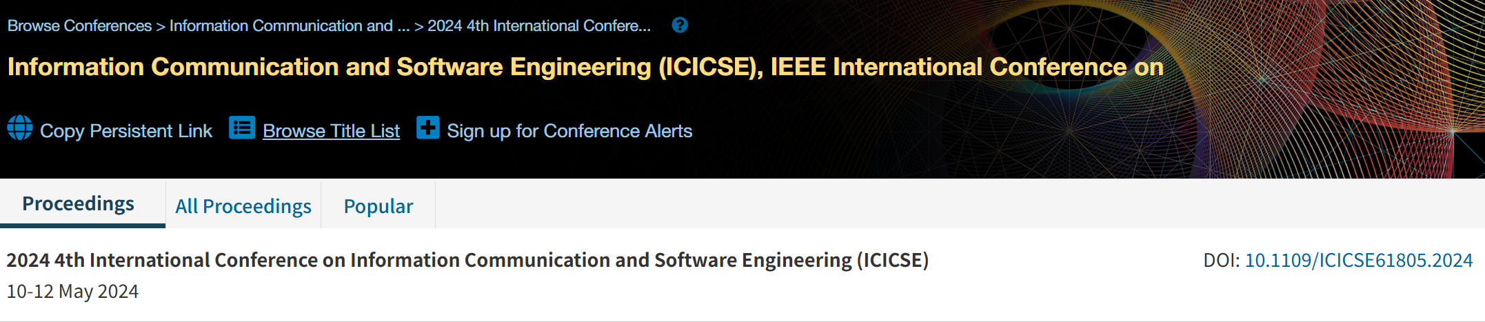 2026年第六届信息通信与软件工程国际会议