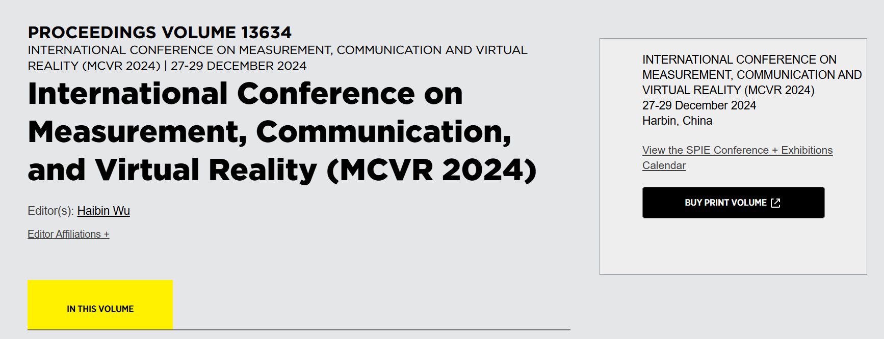 2026年第三届测量、通信与虚拟现实国际会议