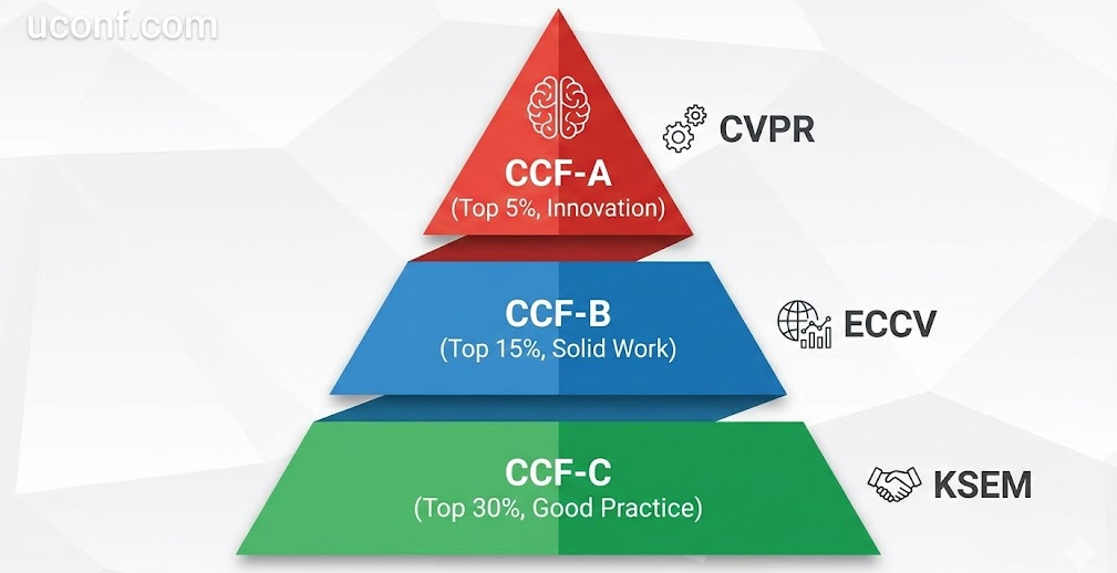 详解CCF推荐会议：A类、B类、C类难度分级与含金量全解析 (2026版)
