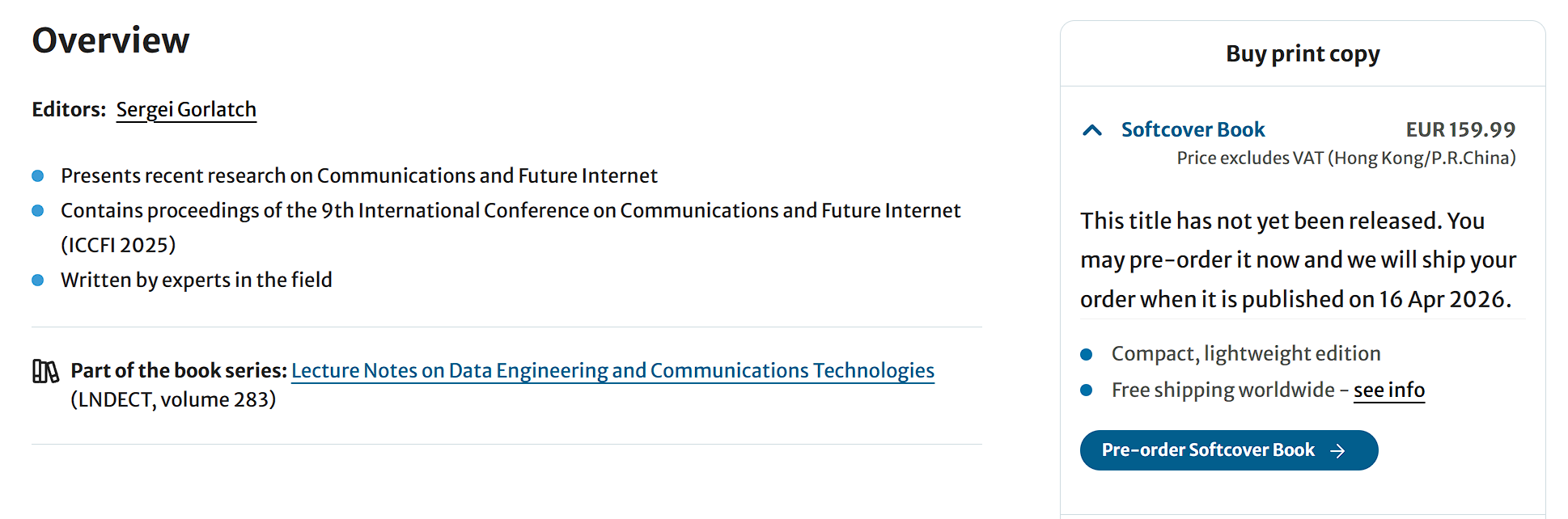 2026年第十届通信与未来互联网国际会议