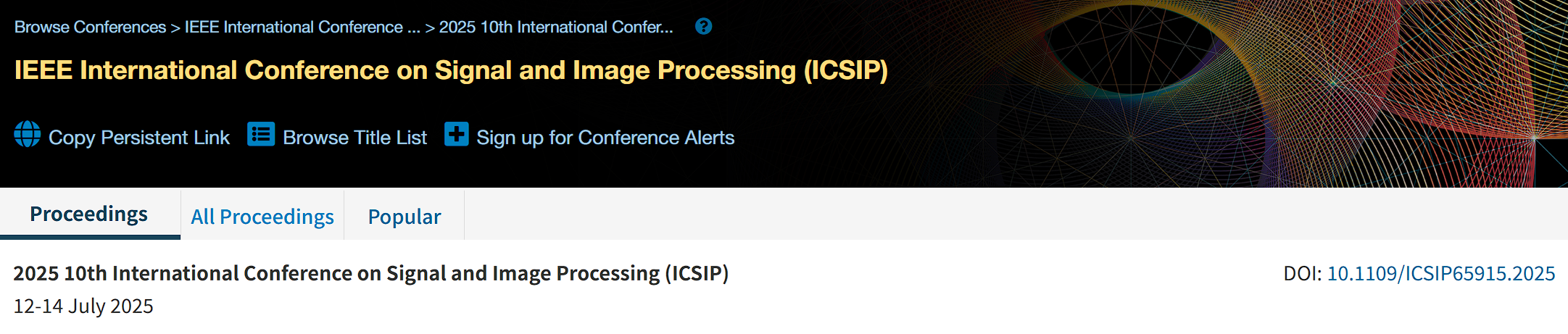 2026年第11届信号与图像处理国际会议