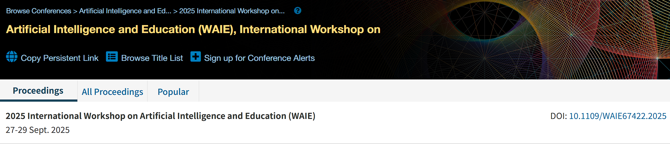 2026年第八届人工智能与教育国际研讨会