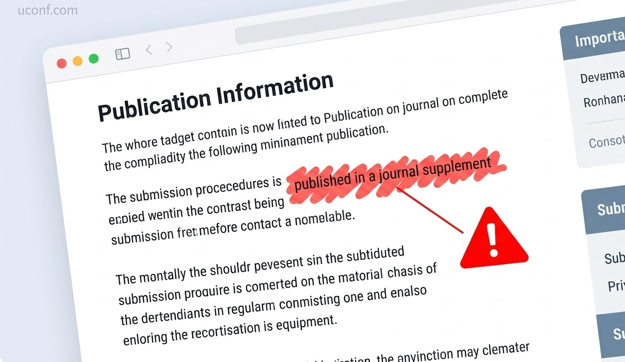 会议征稿网页排雷示意图