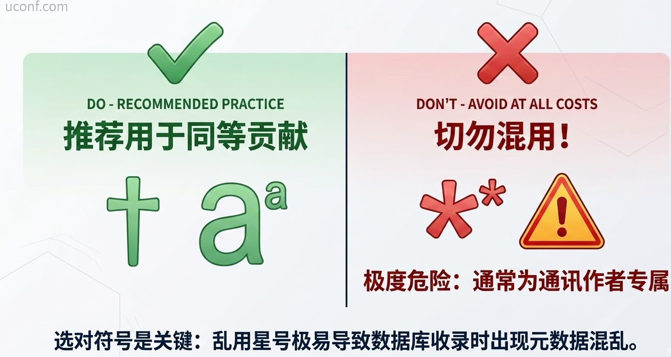 共同第一作者 (Co-first author) 怎么在论文中正确标注？标准格式参考