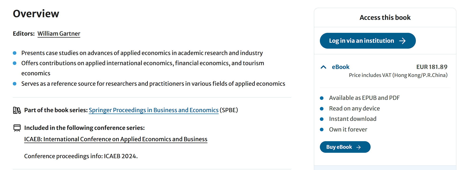 2026年第十届应用经济学与商业国际会议
