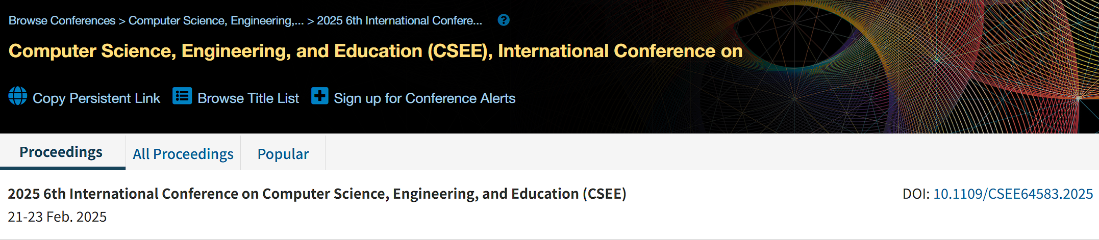 2026年第七届计算机科学、工程与教育国际会议