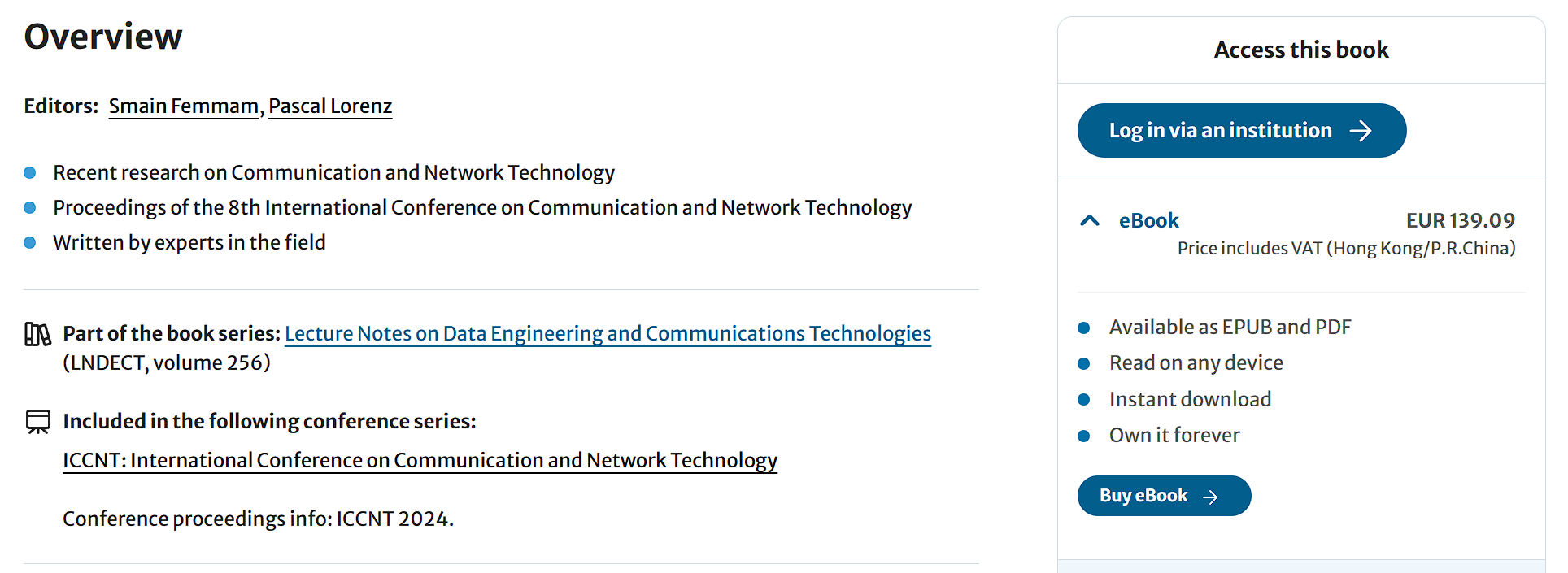 2026年第十届通信与网络技术国际会议