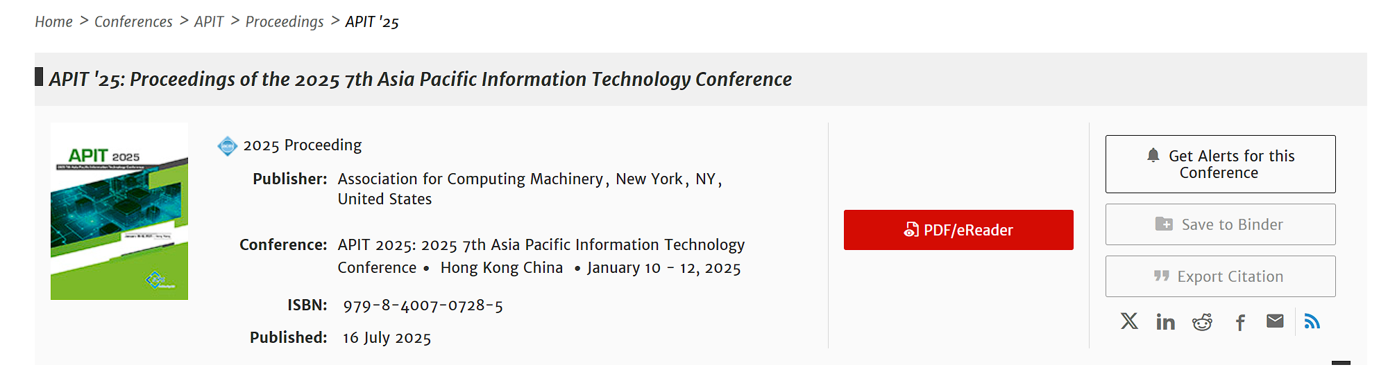 2027年第九届亚太信息技术大会