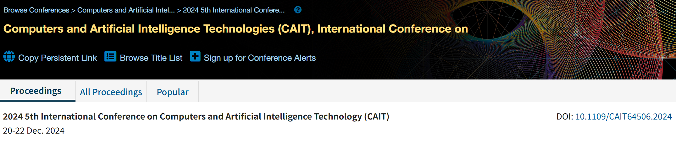 2026年第七届计算机与人工智能技术国际会议