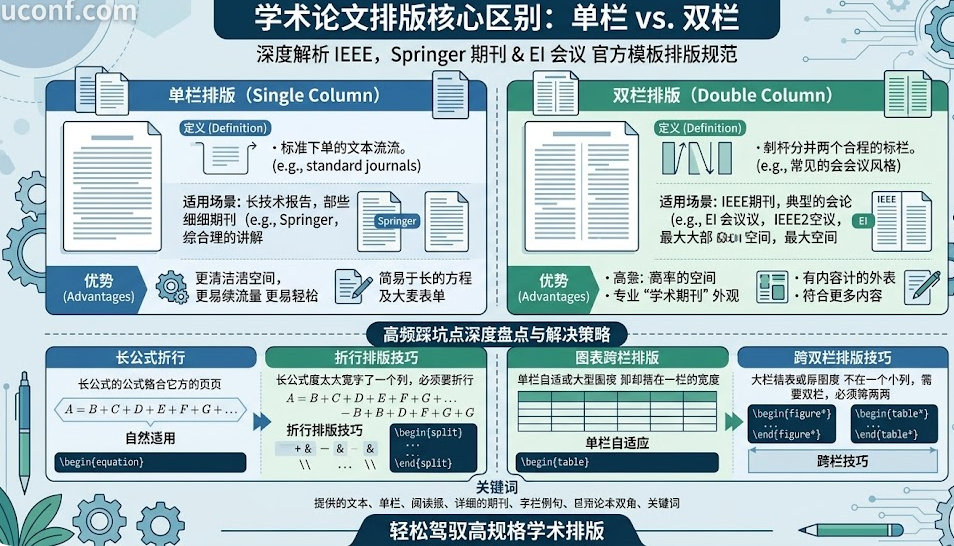 单栏与双栏排版(Double Column)有何区别？IEEE与Springer模板避坑指南