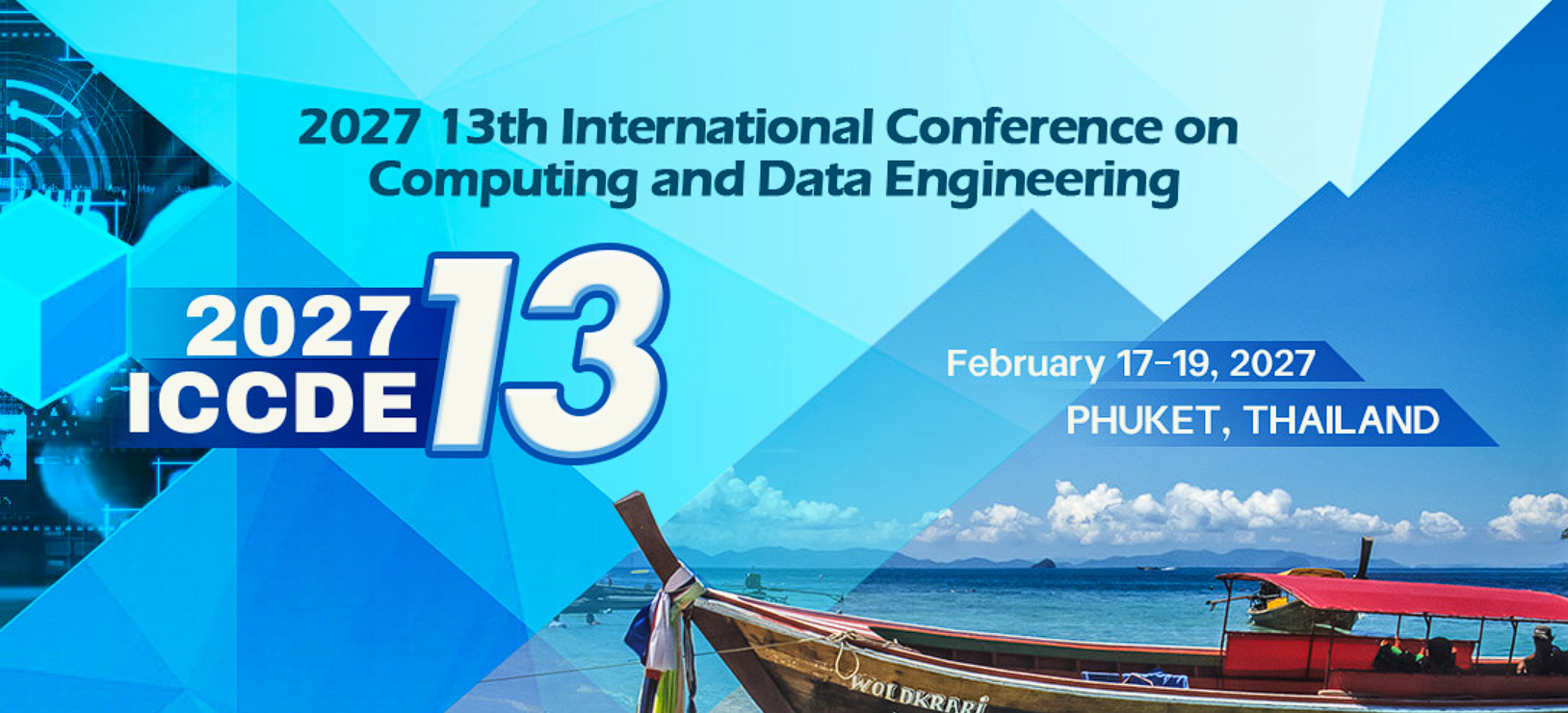 2027年第十三届计算与数据工程国际会议
