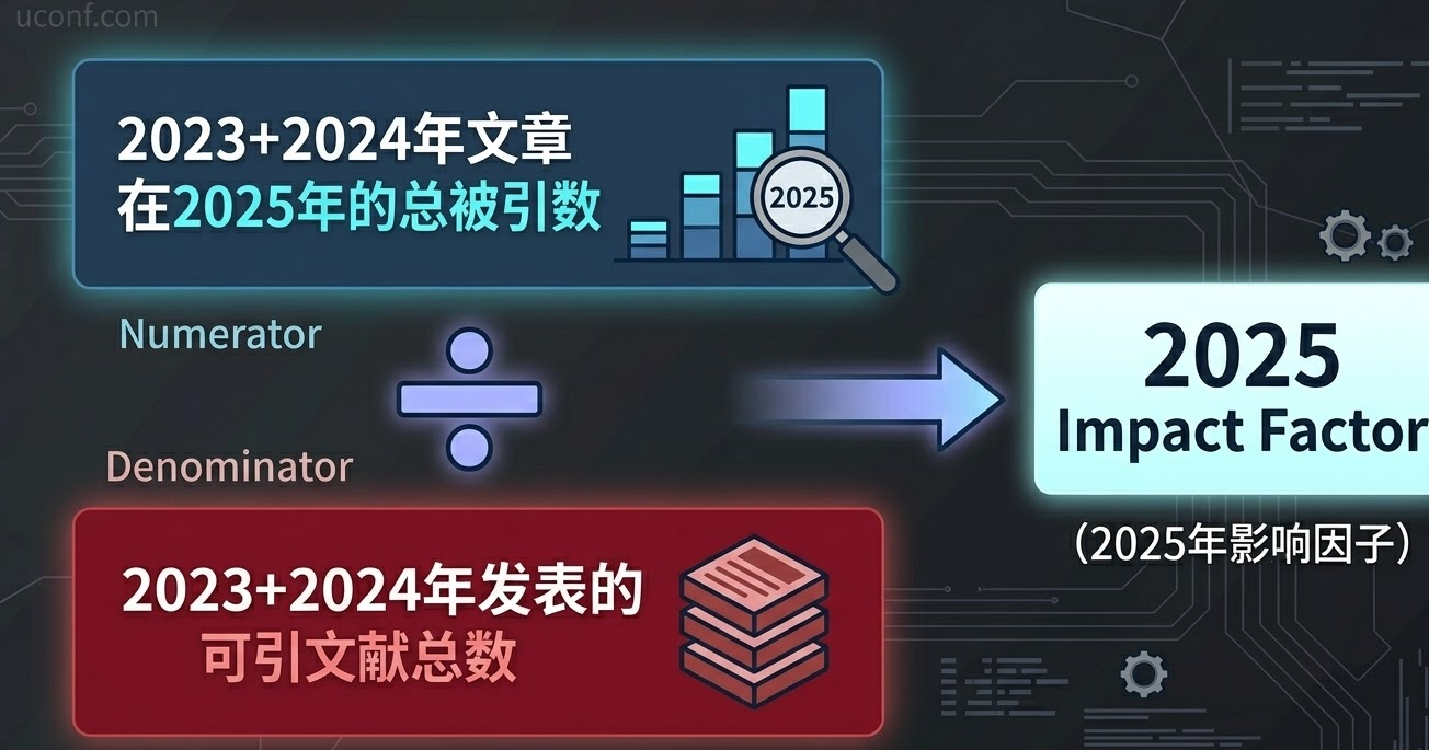 影响因子 (IF) 核心计算公式可视化图