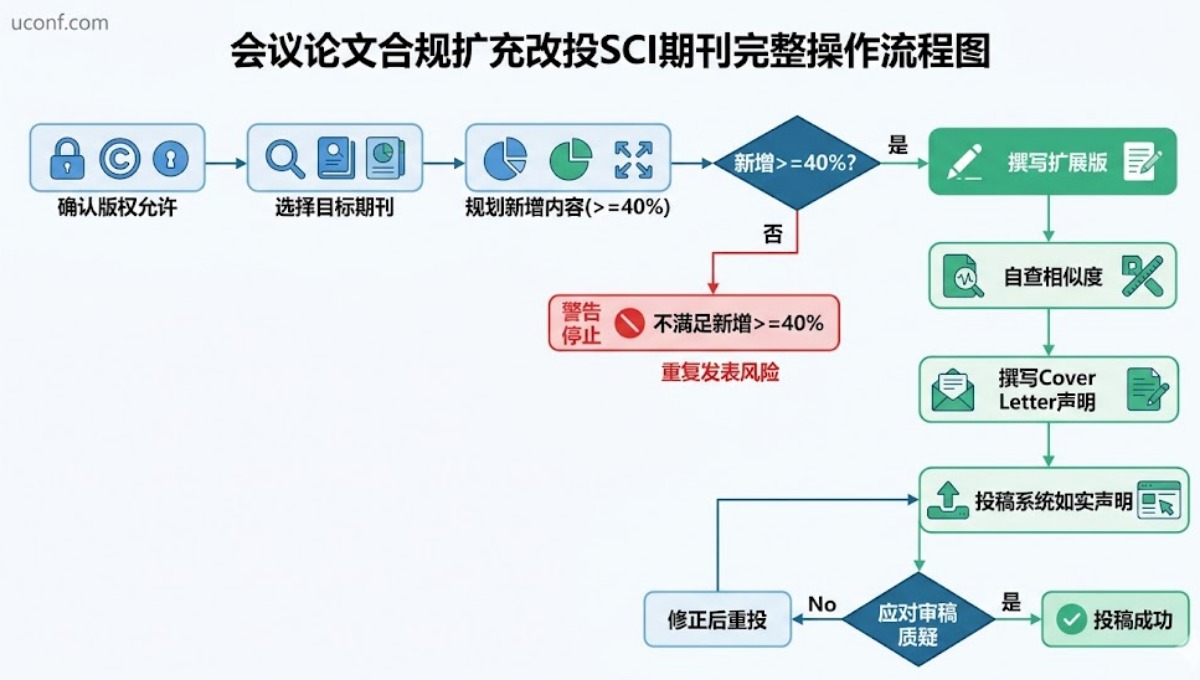会议论文未被推荐至SCI期刊怎么办？合法合规扩充改投其他期刊完整指南
